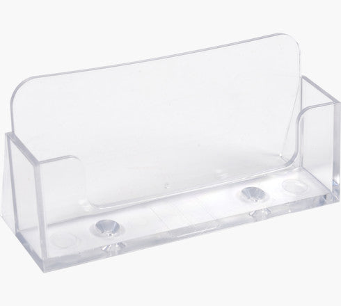 Exacompta Visitenkartenhalter – 1 Fach, 50 Visitenkarten, Polystyrol (PS), transparent, 34 × 102 × 47 mm