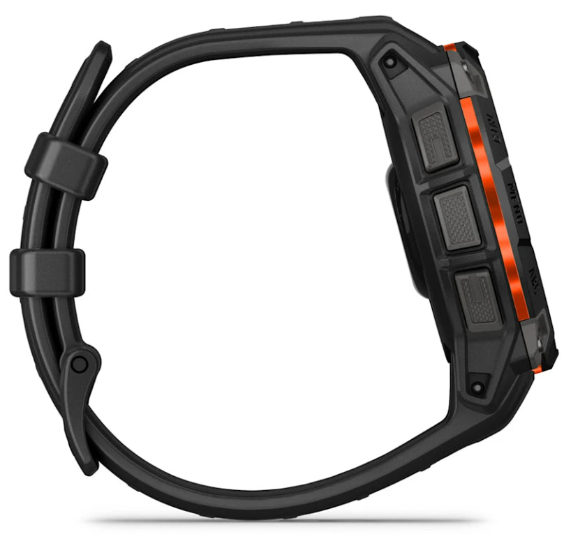 Garmin Instinct 3 Solar – GPS-Smartwatch – 45 mm, NFC, Schwarz/Anthrazit, 22 mm Sportarmband