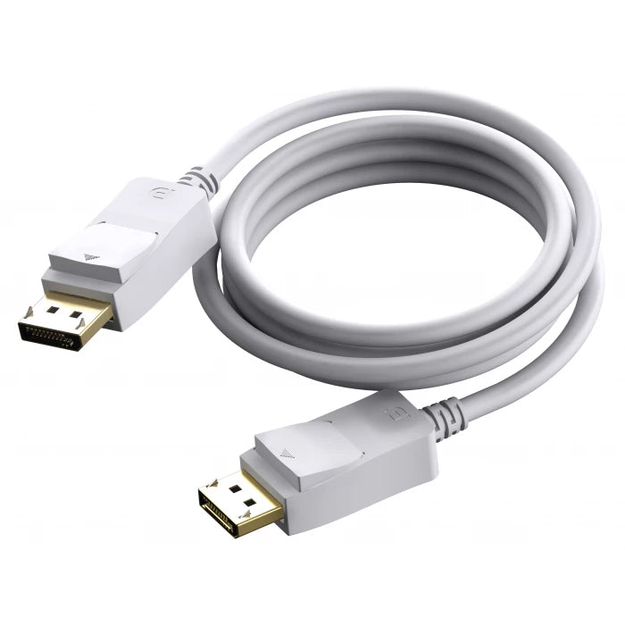 Vision DisplayPort Kabel DP 1.2 – 4K 60 Hz – 2 m – Weiss