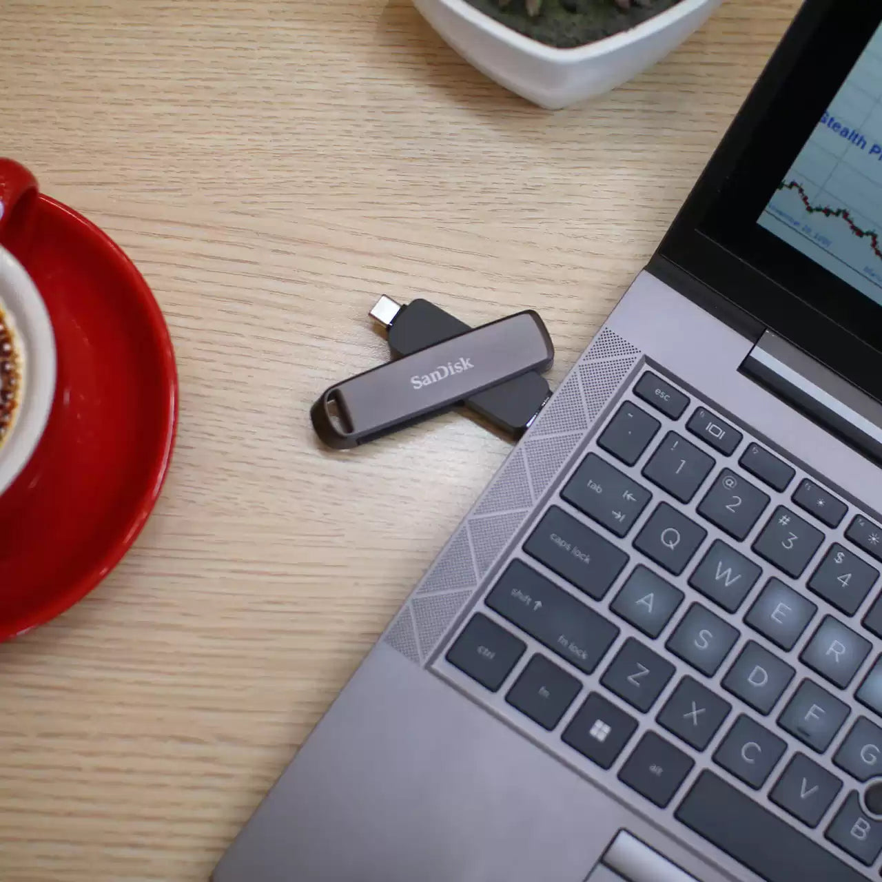 SanDisk Extreme Pro Dual Drive Metal USB-Stick – 2 TB, USB-C + USB-A, 1000/900 MB/s
