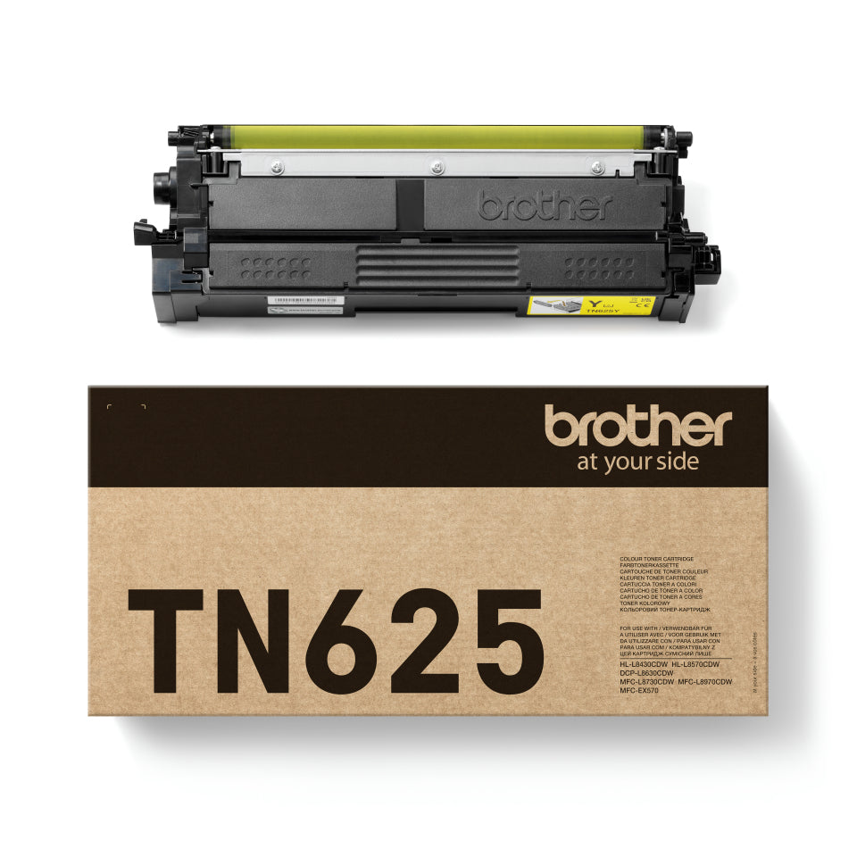Brother TN-625Y Gelber Toner – Original – 1'800 Seiten – für Brother HL-L8430CDW/HL-L8570CDW/MFC-L8730CDW u. a.