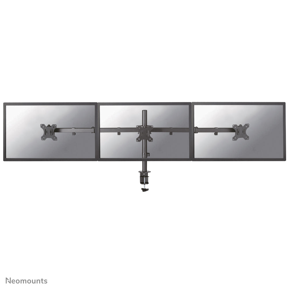 Neomounts FPMA-D550D3BLACK – Monitorarm, Triple, bis 27", VESA 75 × 75/100 × 100 mm, 21 kg, schwarz