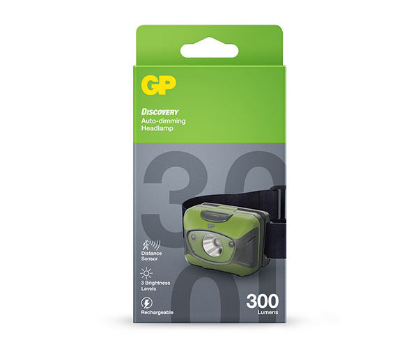 GP Lighting GP Stirnlampe CHR41 – 300 lm, 157 m, IPX6, Laufzeit 69 h – Blau
