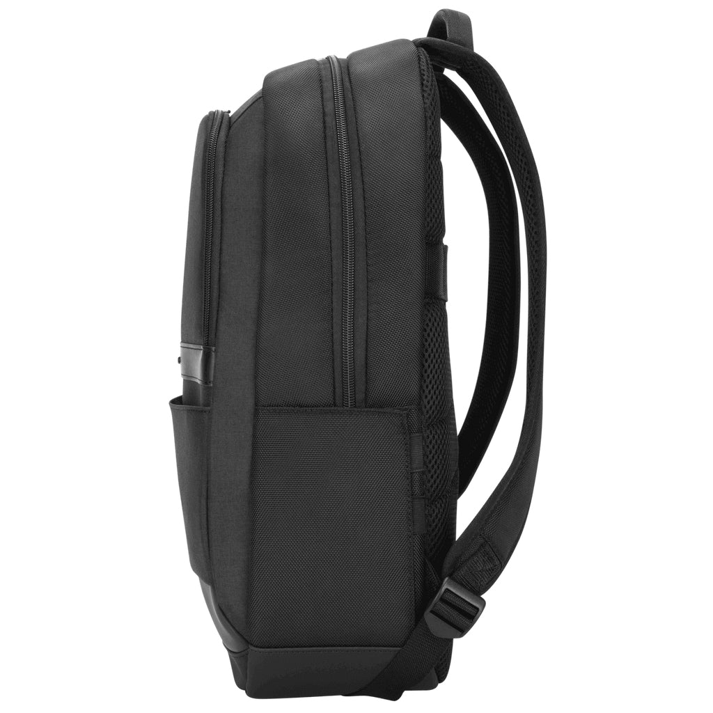 Targus Notebook-Rucksack bis 16" – Trolley-Haltegurt, Wasserflaschenhalterung – Schwarz/Grau