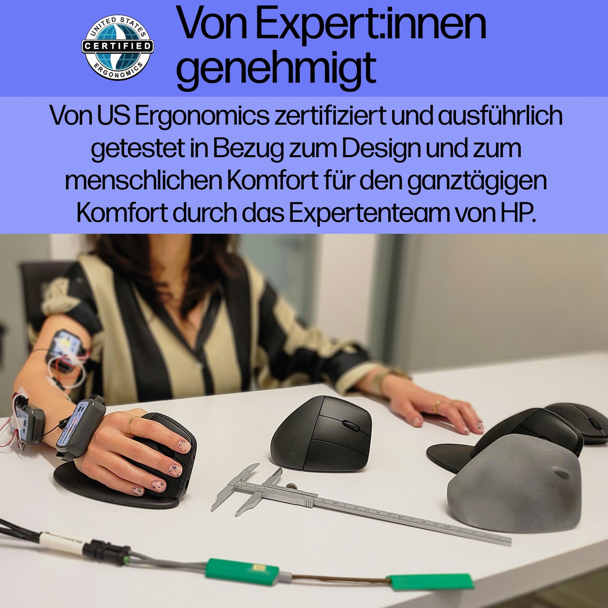 HP 920 Ergo Ergonomische Maus – kabellos, vertikal