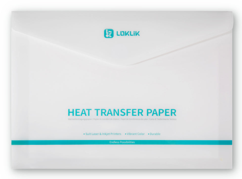LOKLiK Dunkle Transferfolie – A4, Schwarz – 8 Blatt