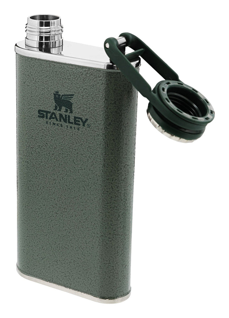 Stanley 1913 Classic Easy Fill Flachmann 230 ml – Edelstahl, Schraubdeckel, Hammertone Green