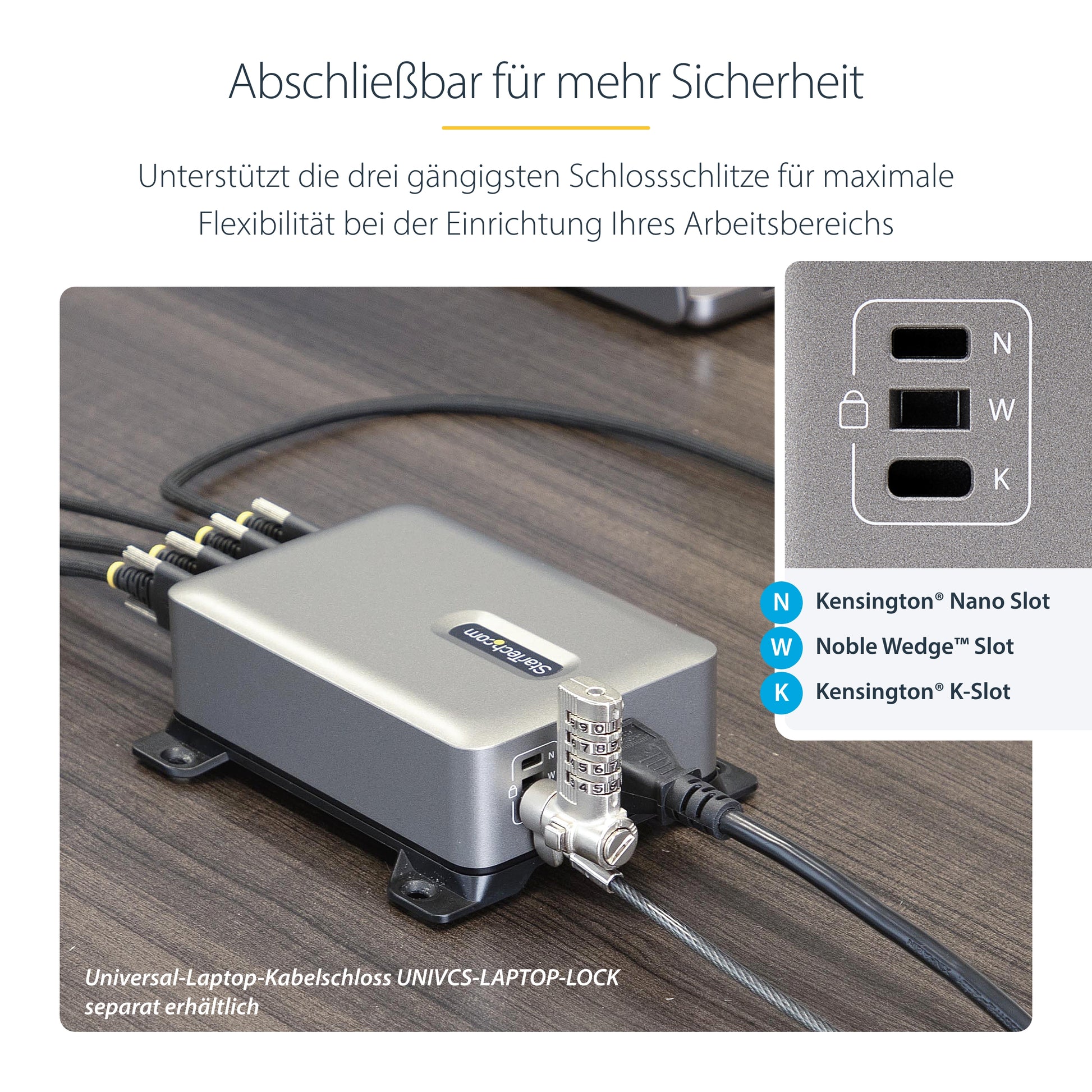 StarTech.com USB-Desktop-Ladegerät 240 W – USB-C×4 – PD 3.1, GaN, EU-Stecker (Typ C)