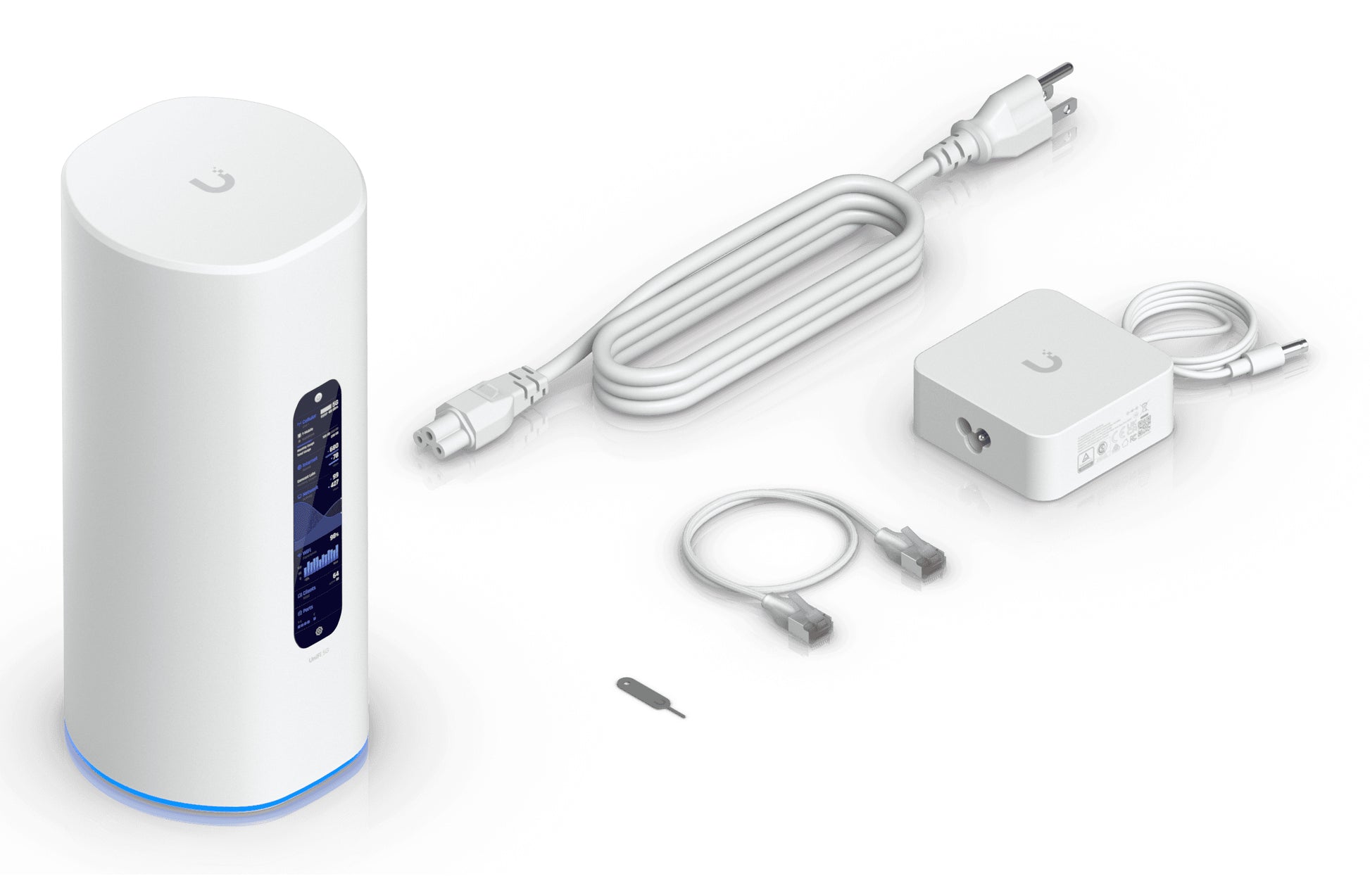 Ubiquiti Desktop Cloud Gateway – LTE/5G-Router, Wi-Fi 7, Tri-Band, bis 7300 Mbit/s, 4x RJ-45 (2,5G), SFP+
