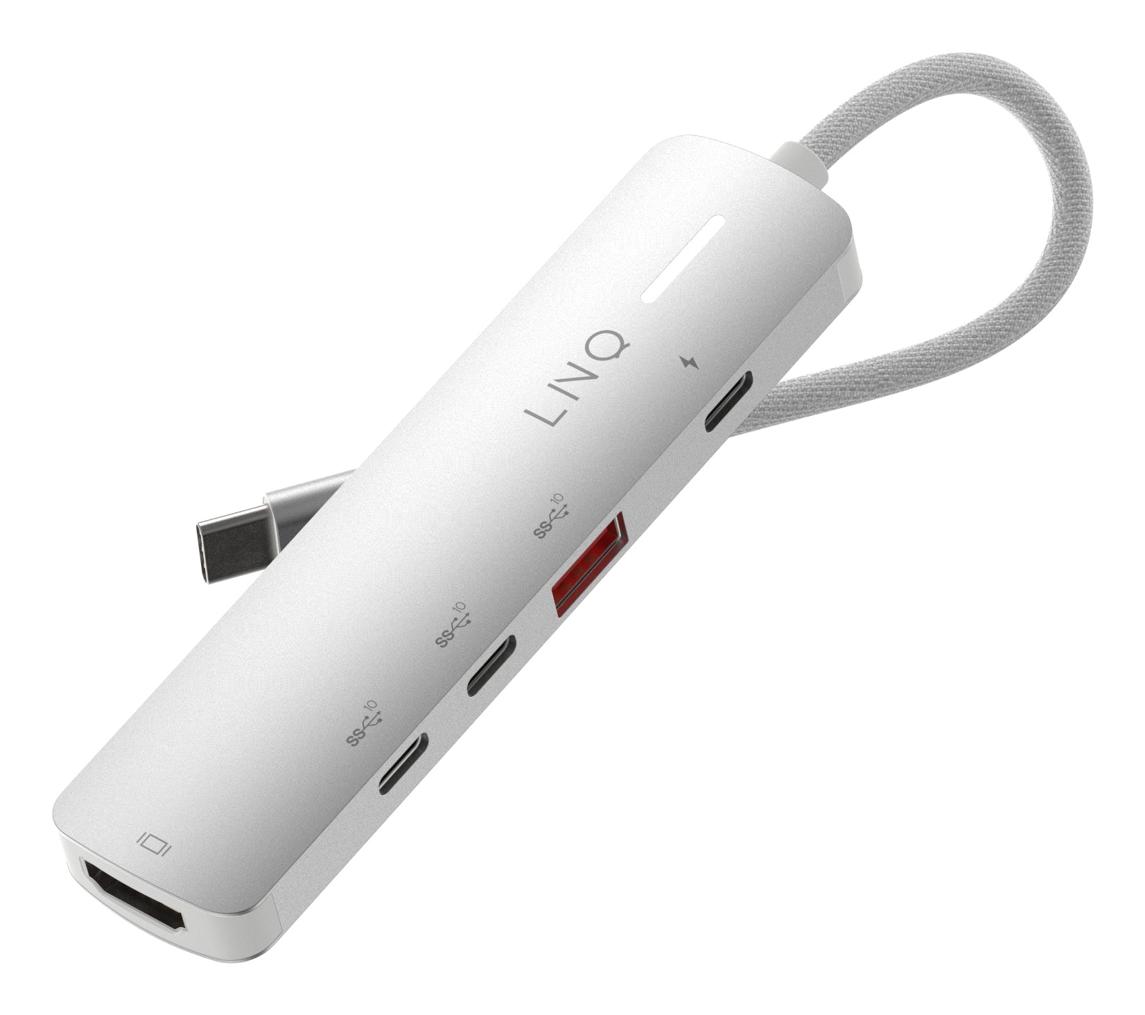 LINQ ProConnect Multiport-Adapter – USB-C, 1× HDMI, 1× USB-A, 3× USB-C, 140 W PD, 2.5GbE
