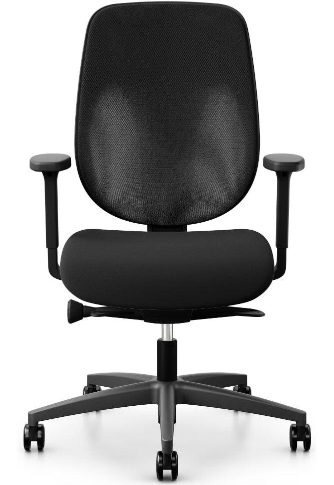 Giroflex Bürostuhl 353 – Sitzhöhe 39–51 cm, 120 kg, Schwarz