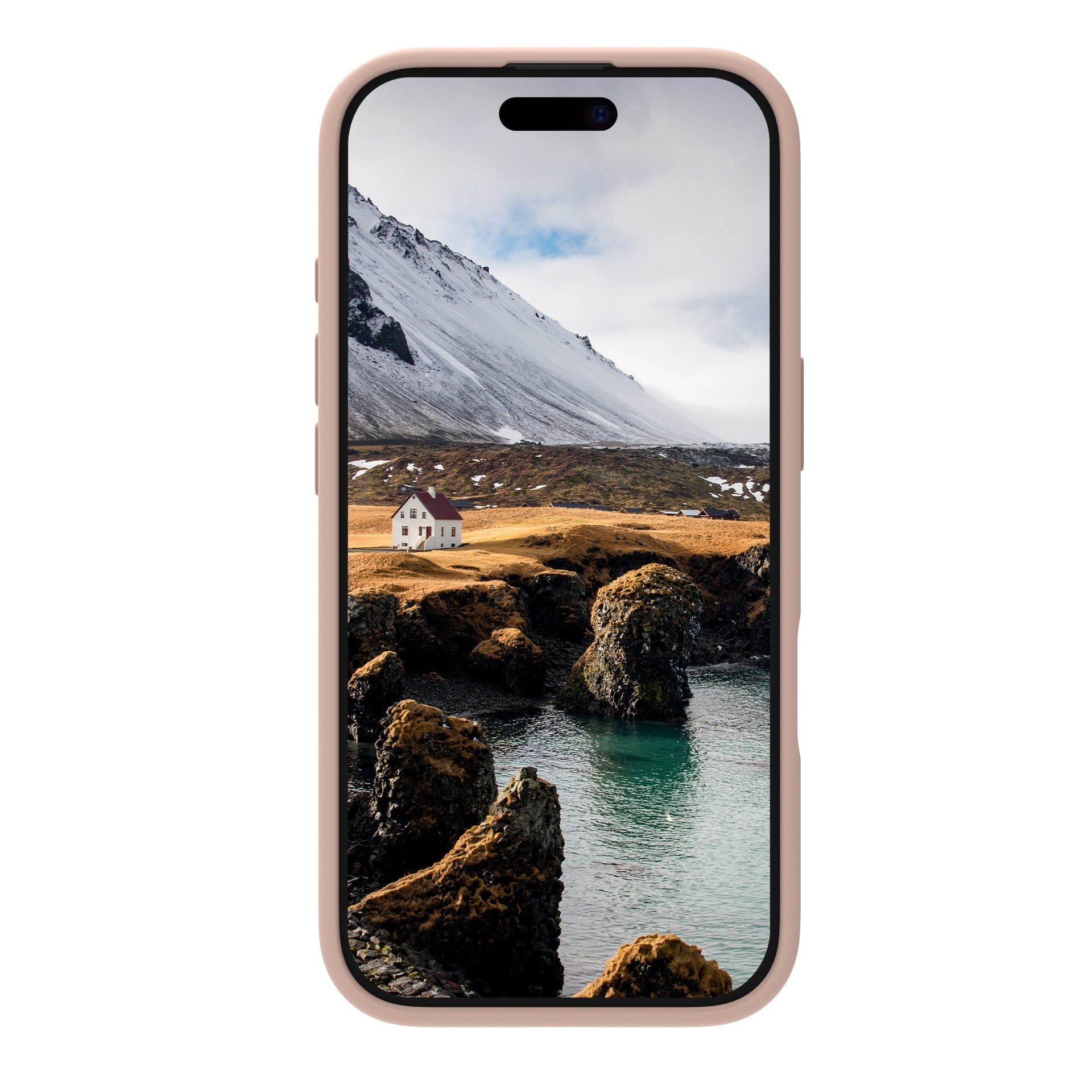 dbramante1928 Monaco Backcover – für Apple iPhone 16 Pro, MagSafe, Kunststoff+Silikon, Pink Sand