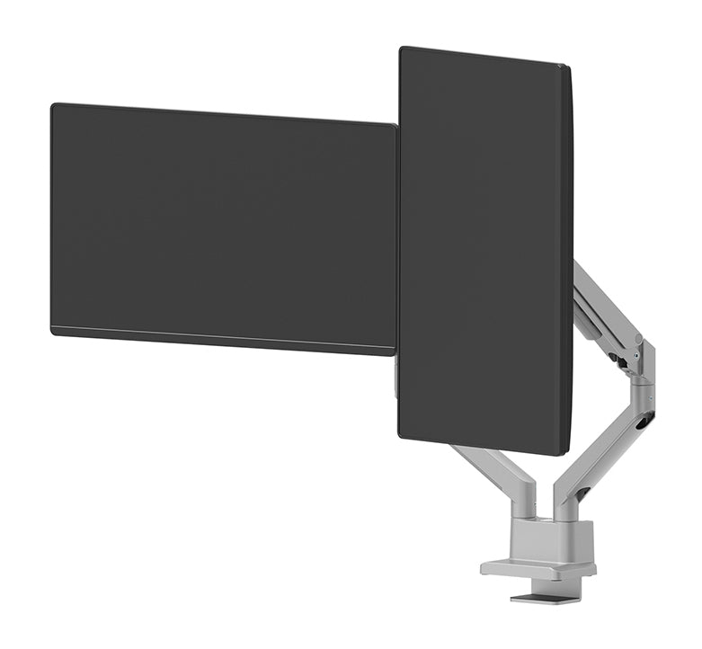 Neomounts DS70 250SL2 – Monitorarm, Dual, bis 32", Neigen/Schwenken, Silber