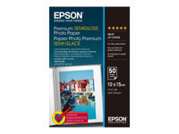 Epson Fotopapier – seidenmatt, 100 × 150 mm, 251 g/m², 50 Blatt, einseitig – für Inkjet-Drucker