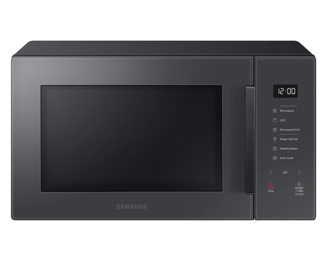 Samsung Grillmikrowelle MG30T5068UC – 30 l, Grill & Keramikboden, 900 W – Grau