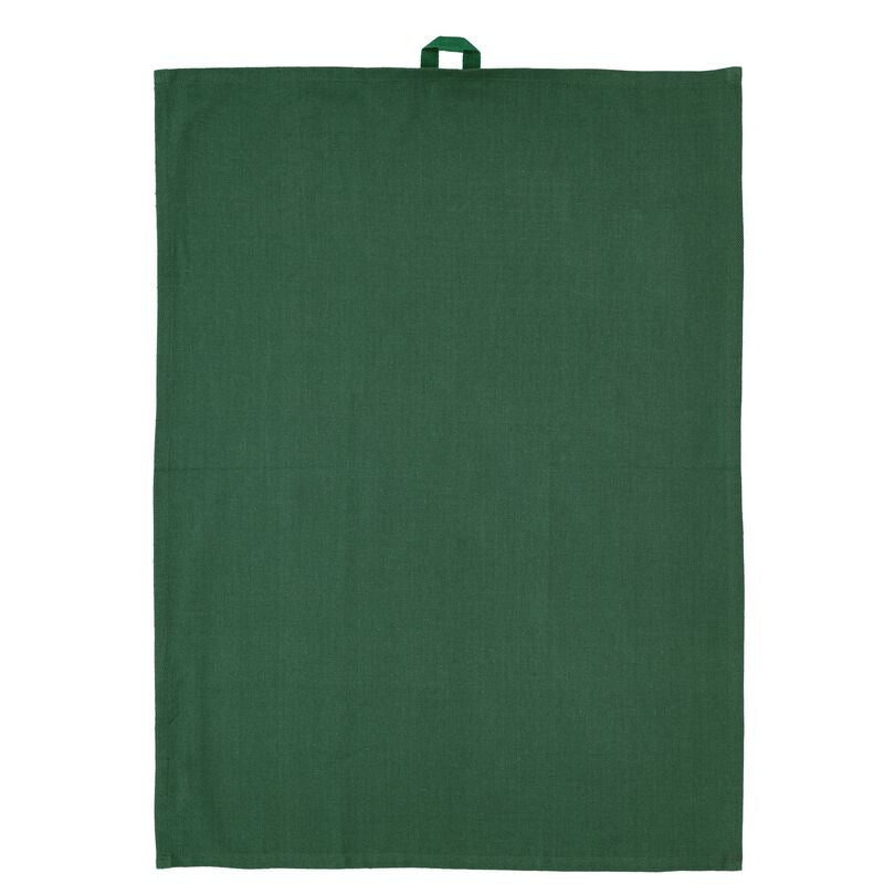 Södahl Geschirrtuch Bubbles – 50 × 70 cm, Pine Green, Baumwolle, 2er-Set, OEKO-TEX STANDARD 100