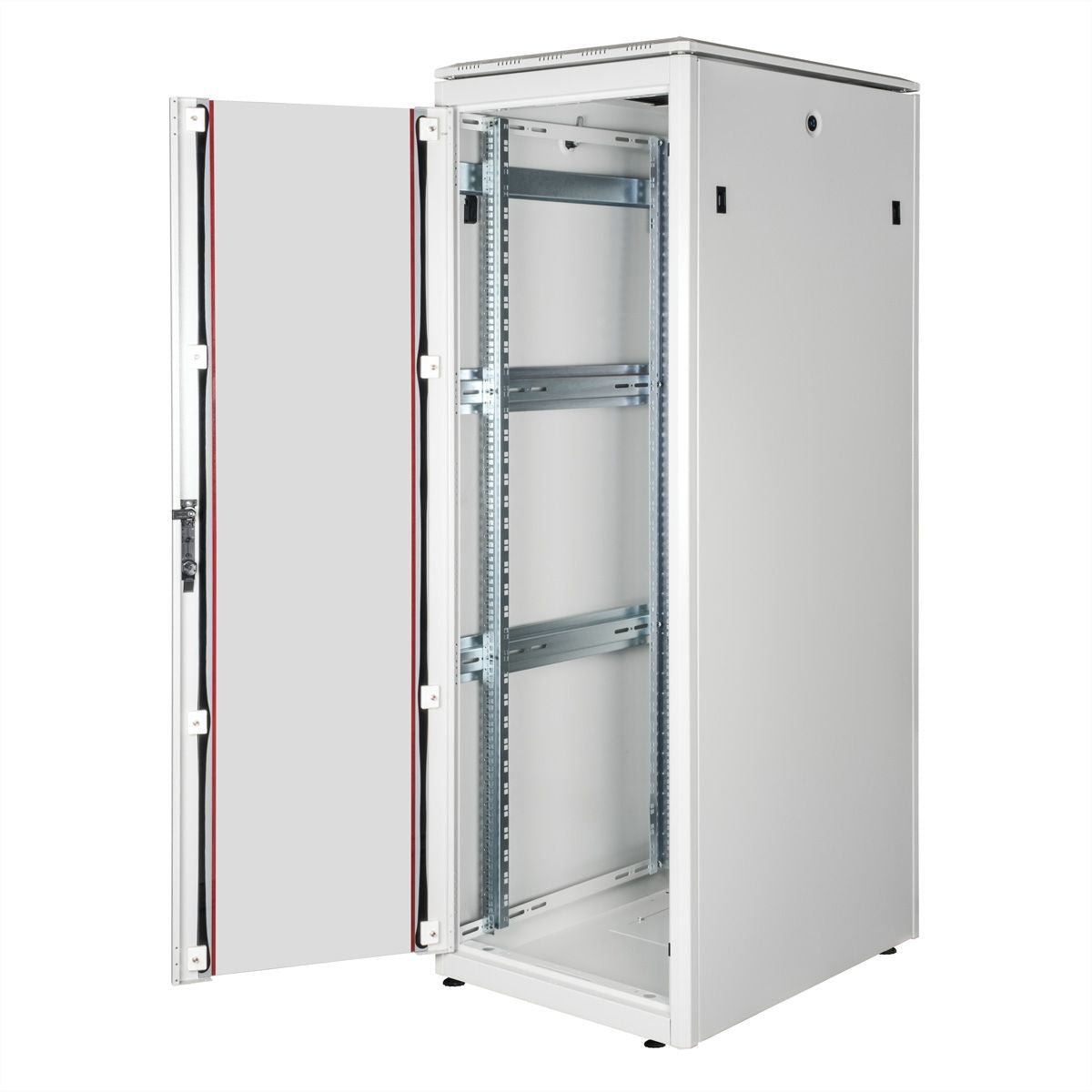 ROLINE Pro – 19" Netzwerkschrank 36U, IP20, abschliessbar, 600 × 800 × 1786 mm, lichtgrau, Stahl