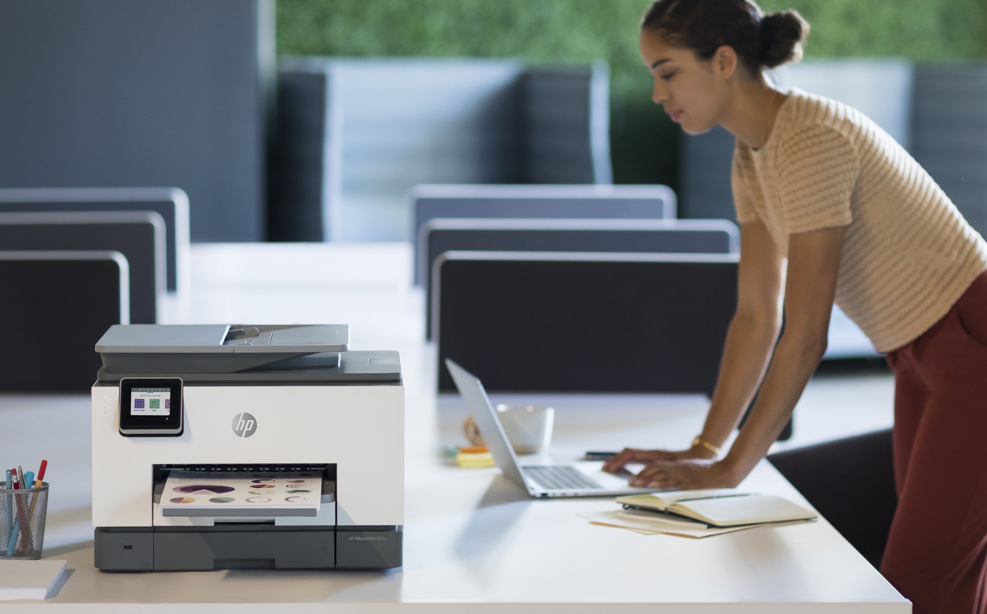 HP OfficeJet Pro 9020 – Farbtintenstrahl-Multifunktionsdrucker, A4, 4-in-1, Duplex, ADF, WLAN/LAN, AirPrint