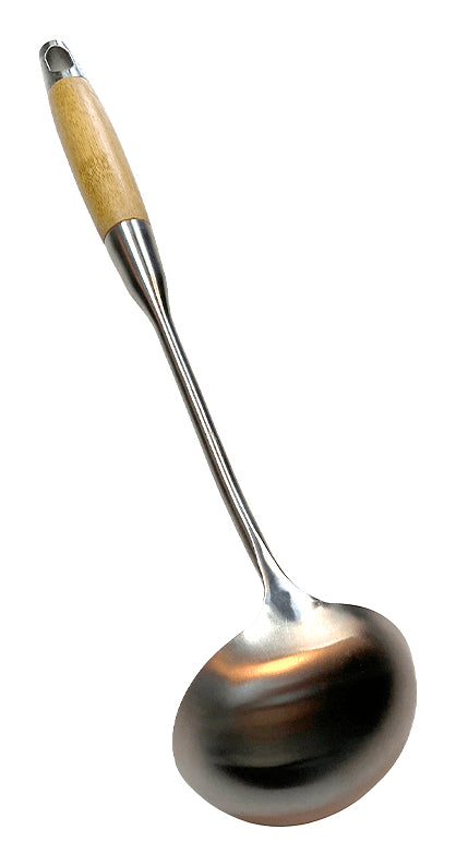Hot Wok Schöpflöffel, 36,0 cm, Edelstahl, Holzgriff, mit Aufhänger