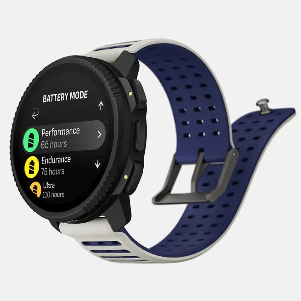 Suunto Vertical 2 49 mm GPS – Edelstahl Schwarz, Sportarmband, Blau, 100 m, für Android und iPhone