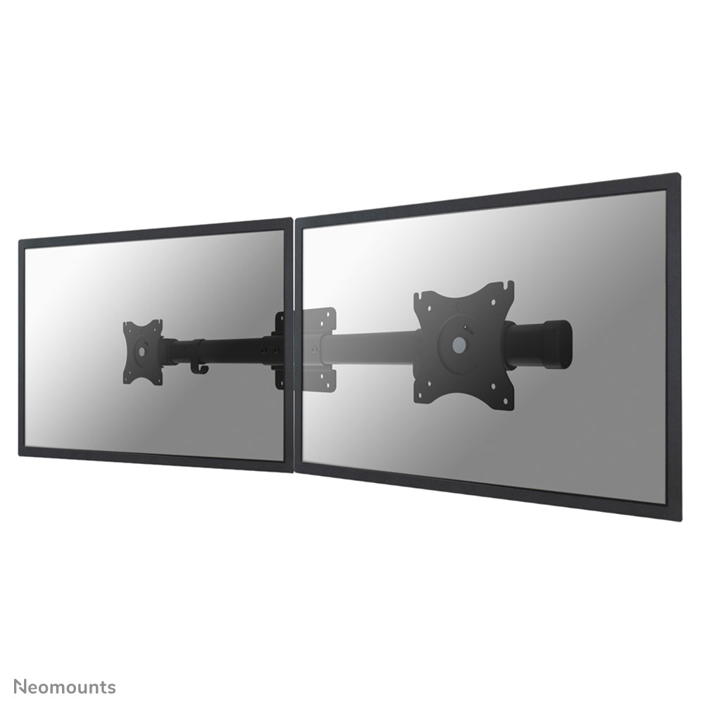 Neomounts FPMA FPMA-CB100BLACK – Wandhalterung, Dual, bis 27", VESA 75 × 75/100 × 100 mm, 18 kg, drehbar