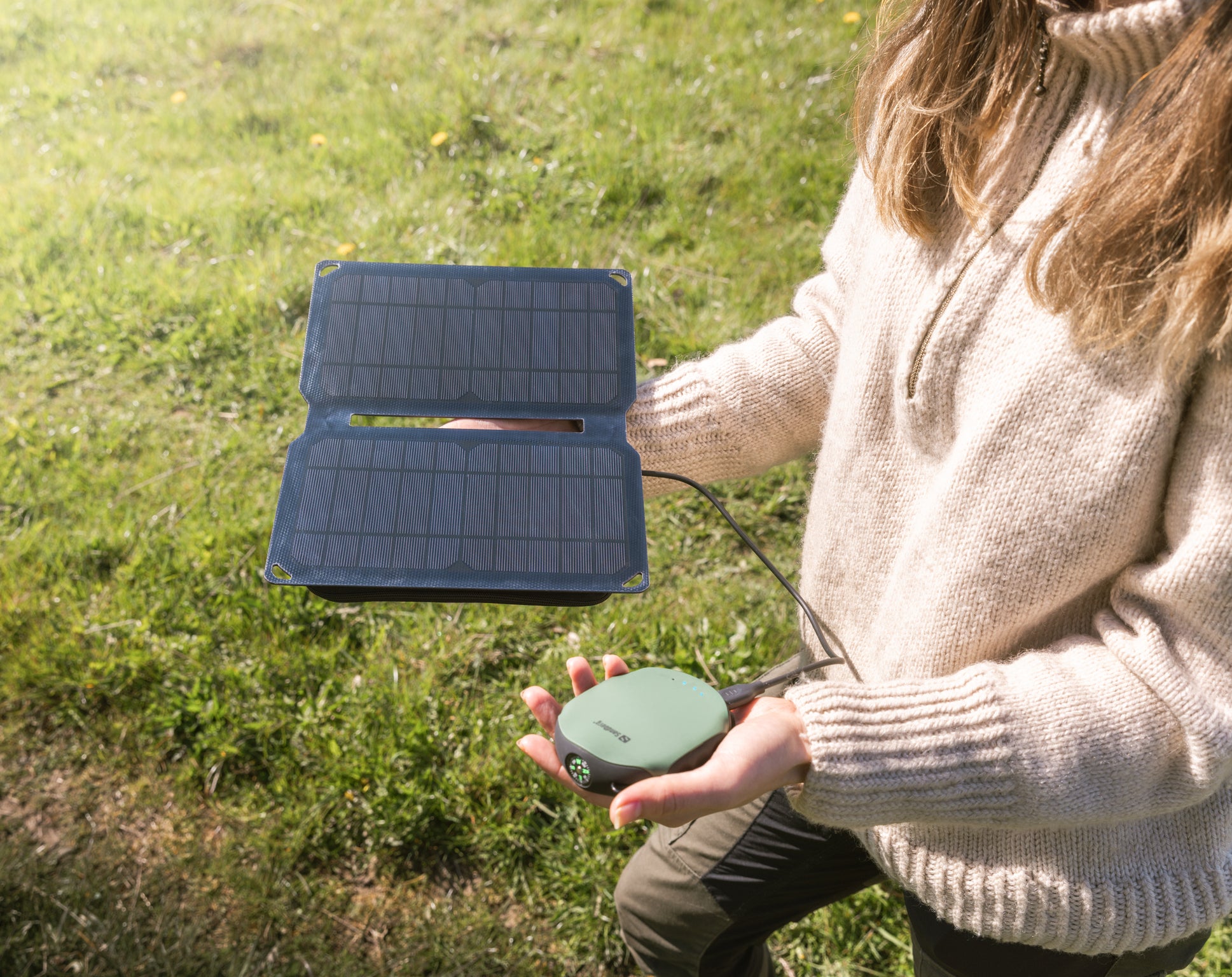 Sandberg Ladegerät – 10 W, 2× USB, Solar