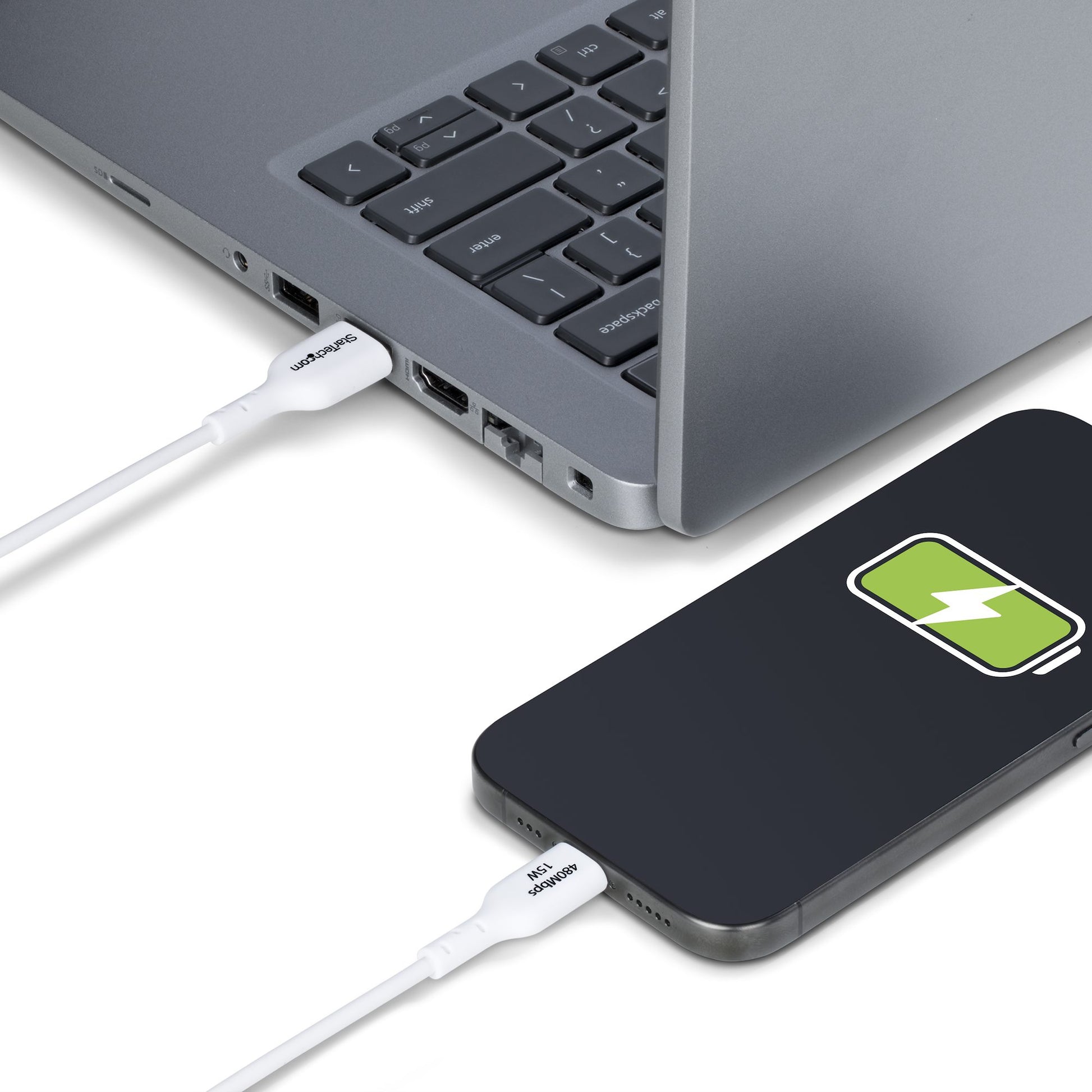 StarTech.com USB-Kabel, USB-A zu USB-C, 3 m, USB 2.0, Lade-/Datenkabel