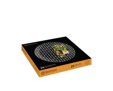 Nachtmann Essteller Bossa Nova – 2er Set, Ø 28 cm, Kristallglas, Transparent, spülmaschinenfest