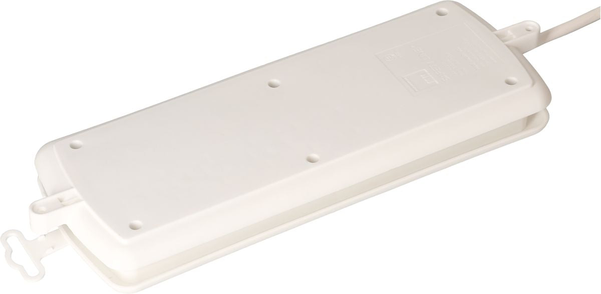 Max Hauri AG Max Hauri Power Station Steckdosenleiste (7×T13 + 3×T11), mit Schalter, 1,5 m, Eingang T12, IP20 – weiss
