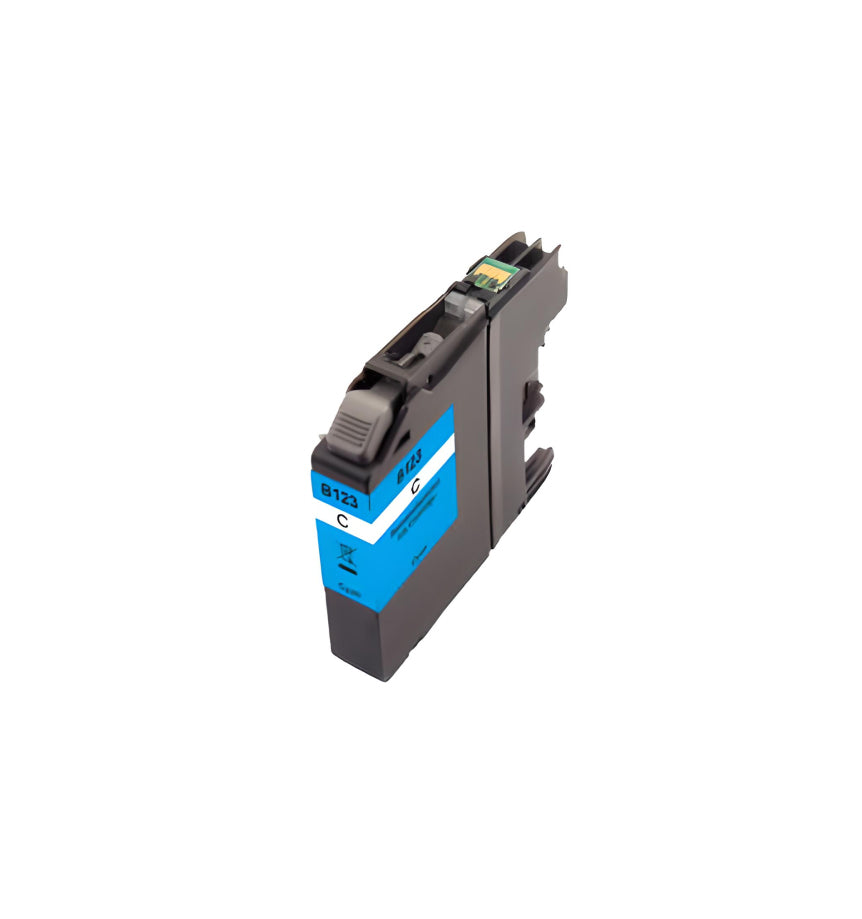 Peach LC-123CXL Cyan Tintenpatrone (Kompatibel) – 1185 Seiten – für Brother DCPJ 552/752, MFCJ 470/475