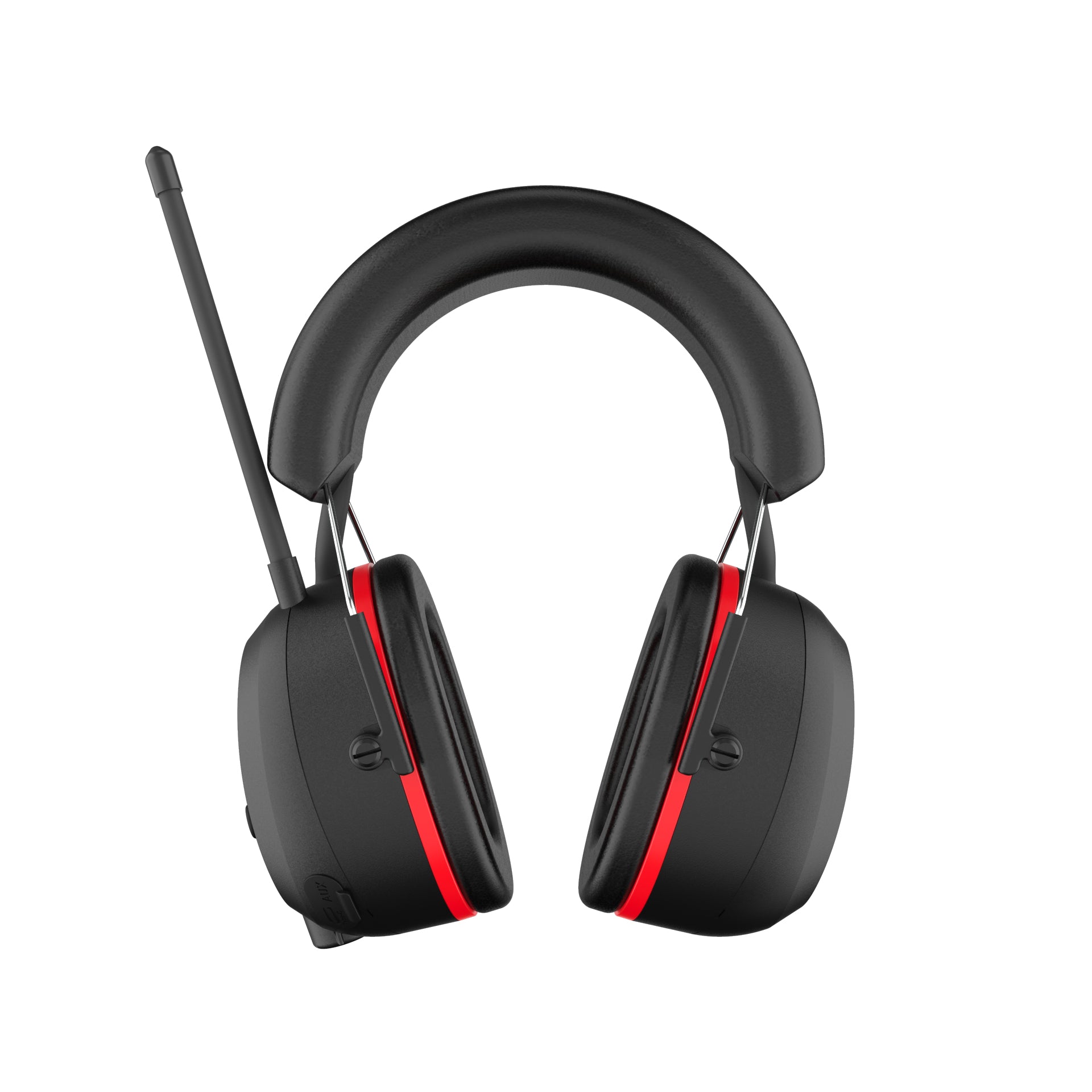 Perfectpro H-40 Elektronischer Kapselgehörschutz – Bluetooth, DAB+ – SNR 31 dB – Schwarz/Rot