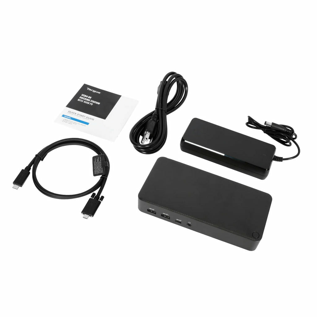 Targus DOCK460EUZ Dockingstation – USB4, 2× DP, 1× HDMI, 4× USB-A, 2× USB-C, 100 W PD, 2,5GbE, für Windows/Mac