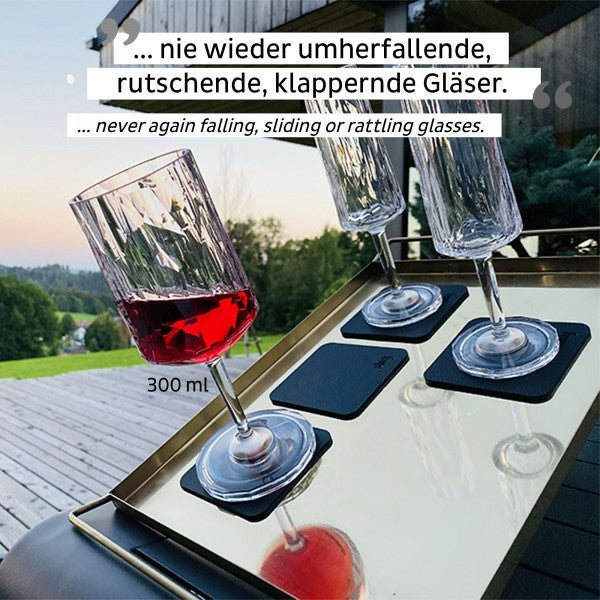 Silwy Weinglas – 0,30 l, Kunststoff, transparent