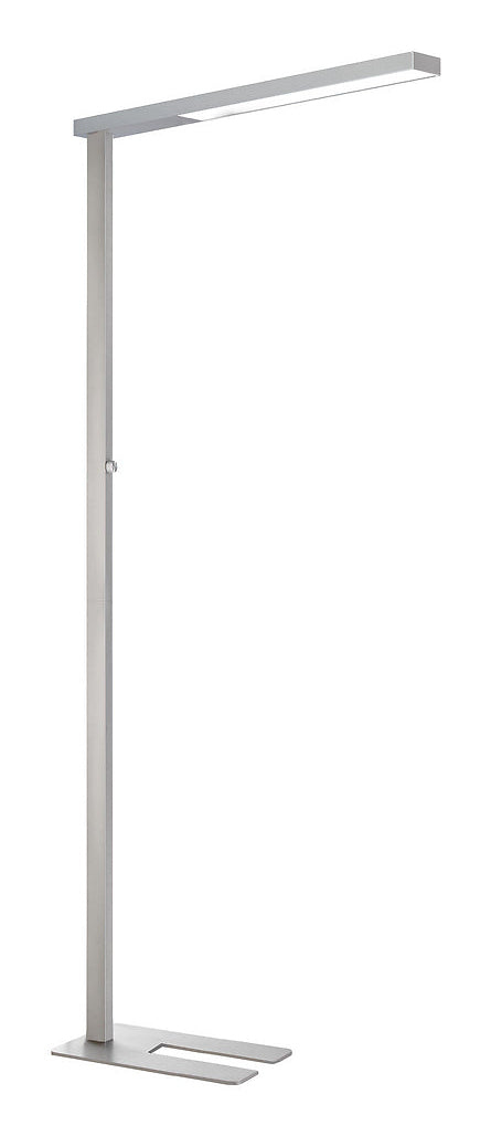 Unilux Stehleuchte STRATUS – 6581 lm, 4100 K, dimmbar, 195 cm – Silber
