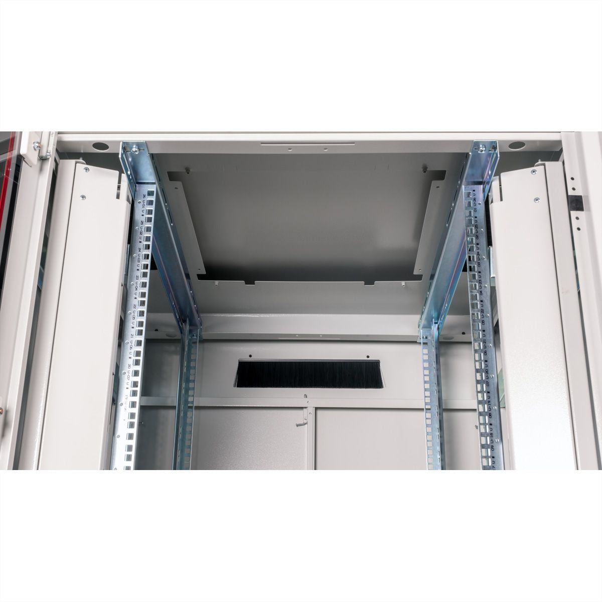 ROLINE Pro – 19" Netzwerkschrank 26U, IP20, abschliessbar, 800 × 800 × 1342 mm, lichtgrau, Stahl