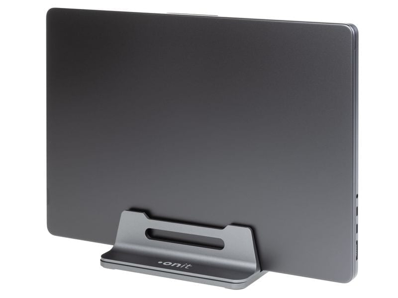 ONIT Laptop-Ständer – für Notebooks bis 17,3", breitenverstellbar, rutschfest – Anthrazit