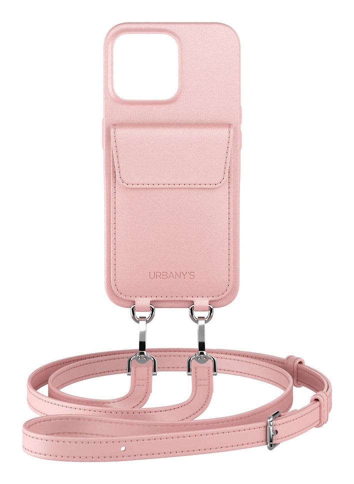 Urbany's Urbanys – Halskettenhülle – für Apple iPhone 16 – Cotton Candy – mit Kordel