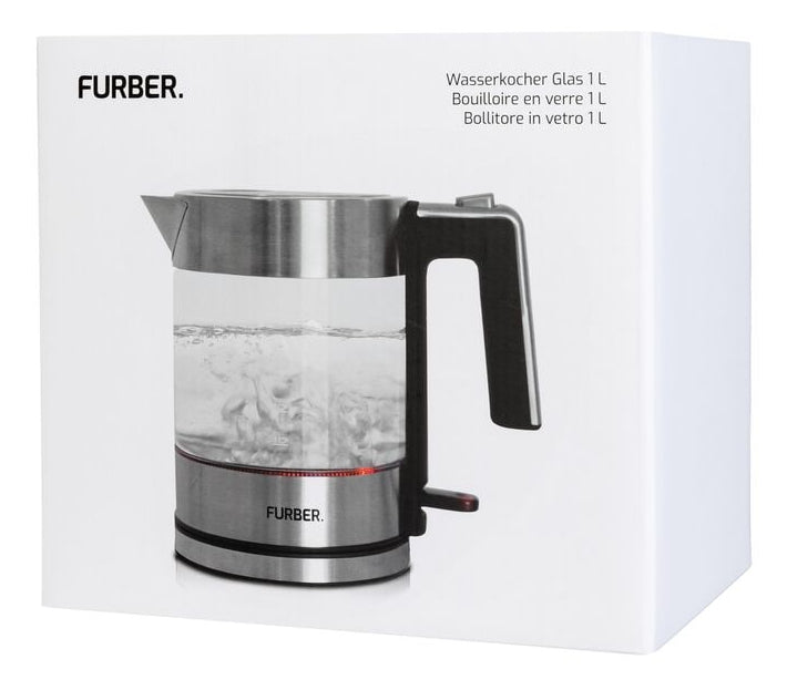 Furber. Furber Wasserkocher – 1 l, Glas, F01827