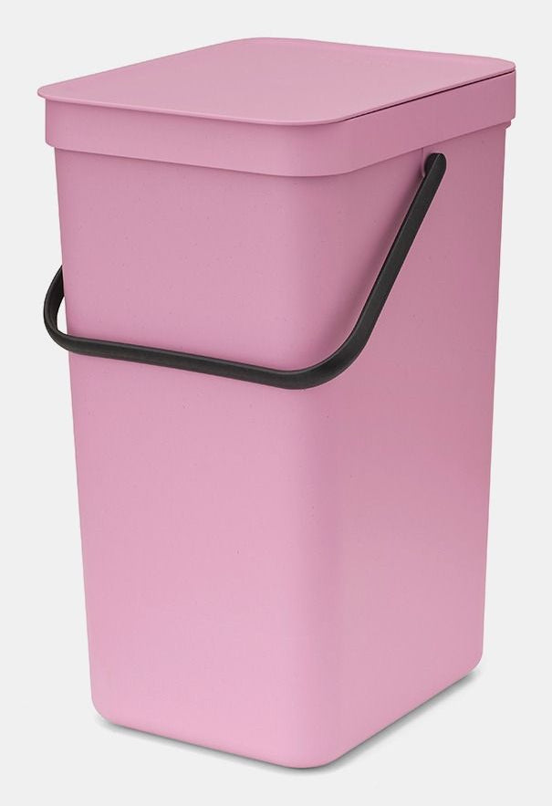 Brabantia Recyclingbox – 16 l – Kunststoff, rechteckig – Rosa