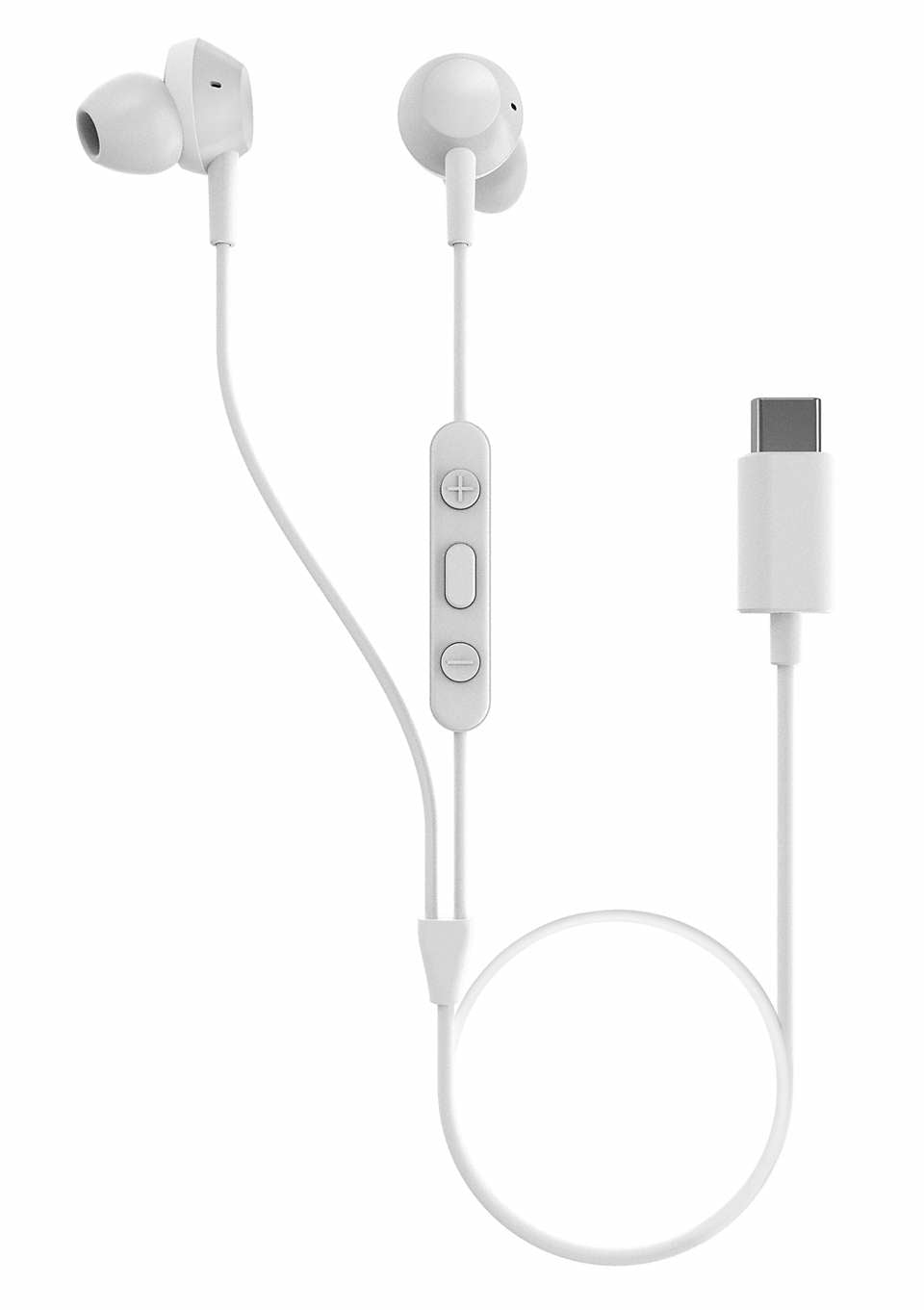 Philips TAE5008WT/00 In-Ear Kopfhörer – Stereo, Kabelgebunden, USB-C, Weiss