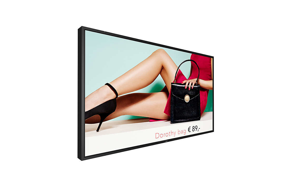 Philips H-Line 75BDL4003H/00 – Signage-Display, 75", Ultra HD 4K, 3000 cd/m², 24/7, Hohe Helligkeit