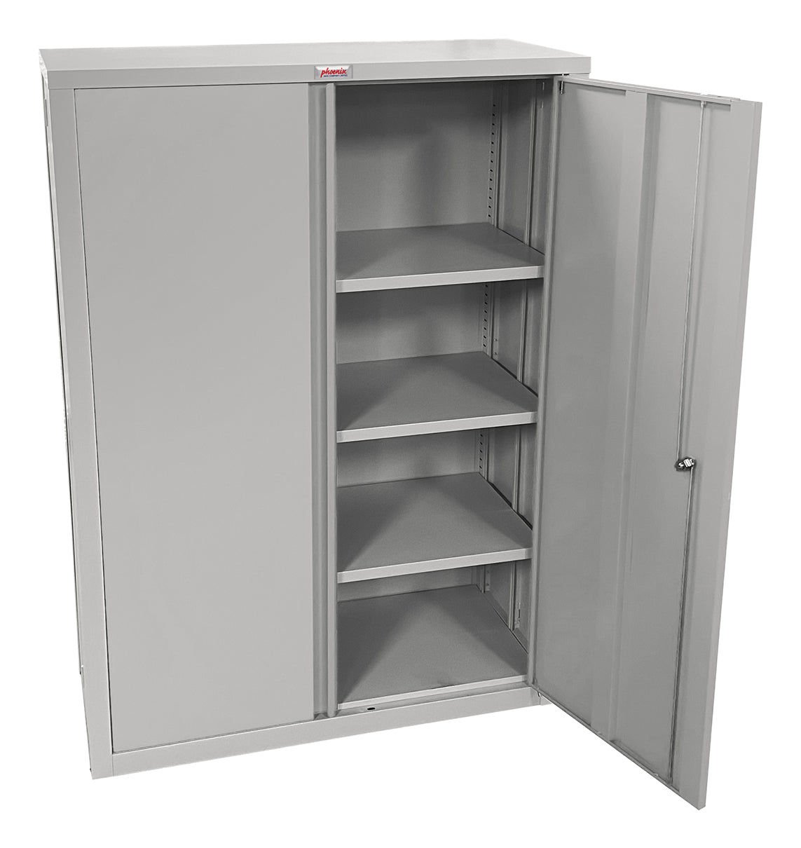 Phoenix Safe Co. SCF1491GGE – Aktenschrank, 3 Tablare, abschliessbar, Stahl, 915 × 370 × 1400 mm, hellgrau