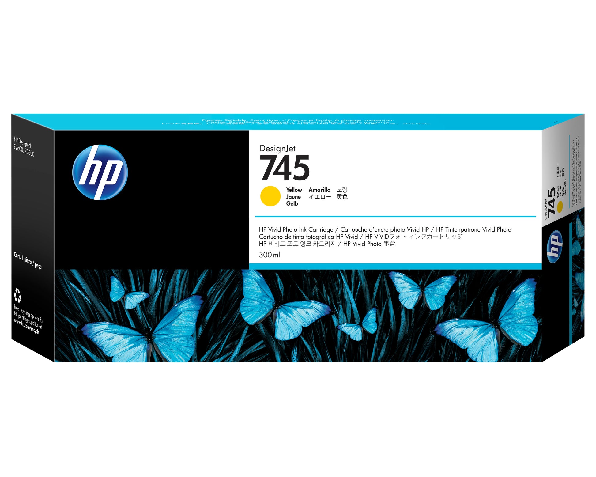 HP Tintenpatrone 745XL, Gelb – für Inkjetdrucker/Multifunktionsgeräte