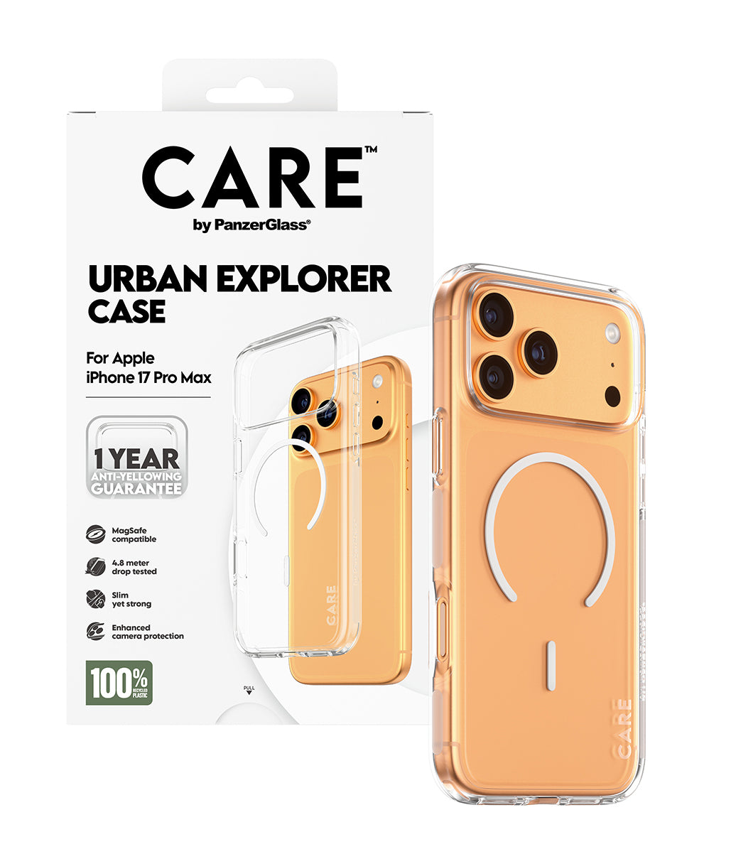 PanzerGlass Backcover Flagship Case – für Apple iPhone 17 Pro Max – transparent – TPU, MagSafe-kompatibel