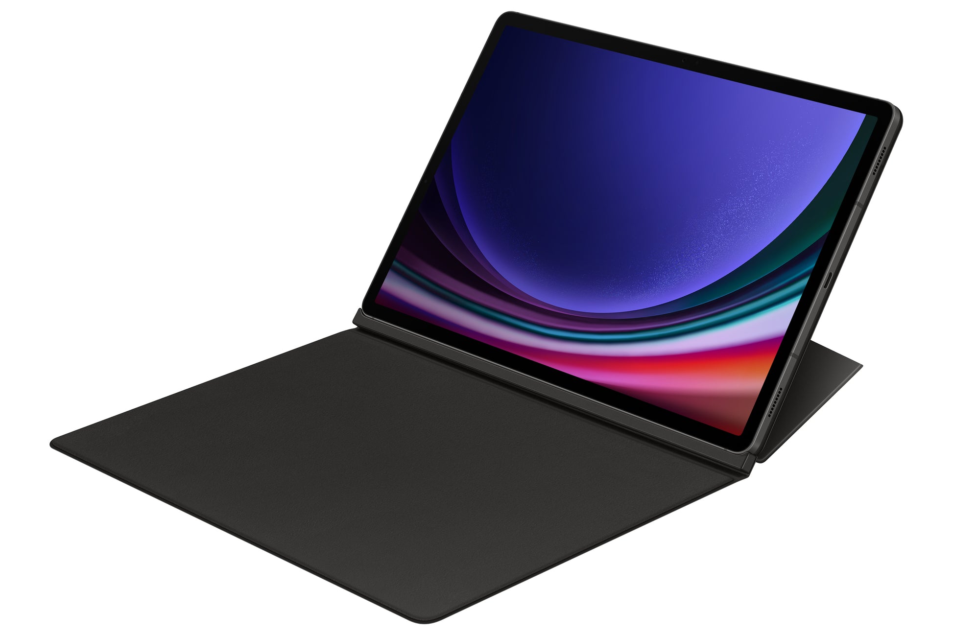 Samsung Smart Book Cover Tab S9 FE+ Notebook-Schutzhülle – für Galaxy Tab S9+, 12,4", Stoßschutz, Schwarz
