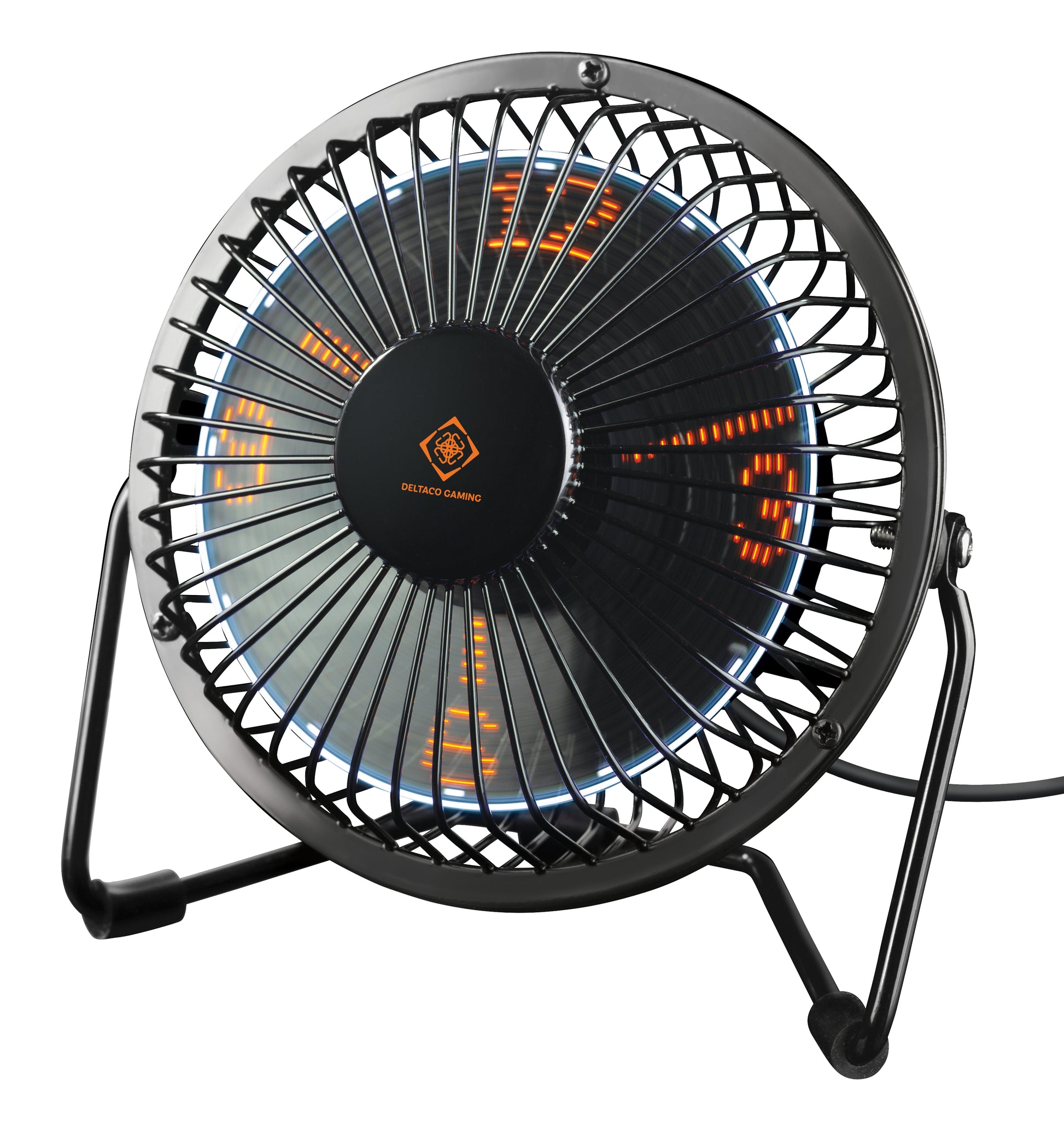 Deltaco Gaming USB-Tischventilator GAM-054 – 1 Stufe, Schwarz