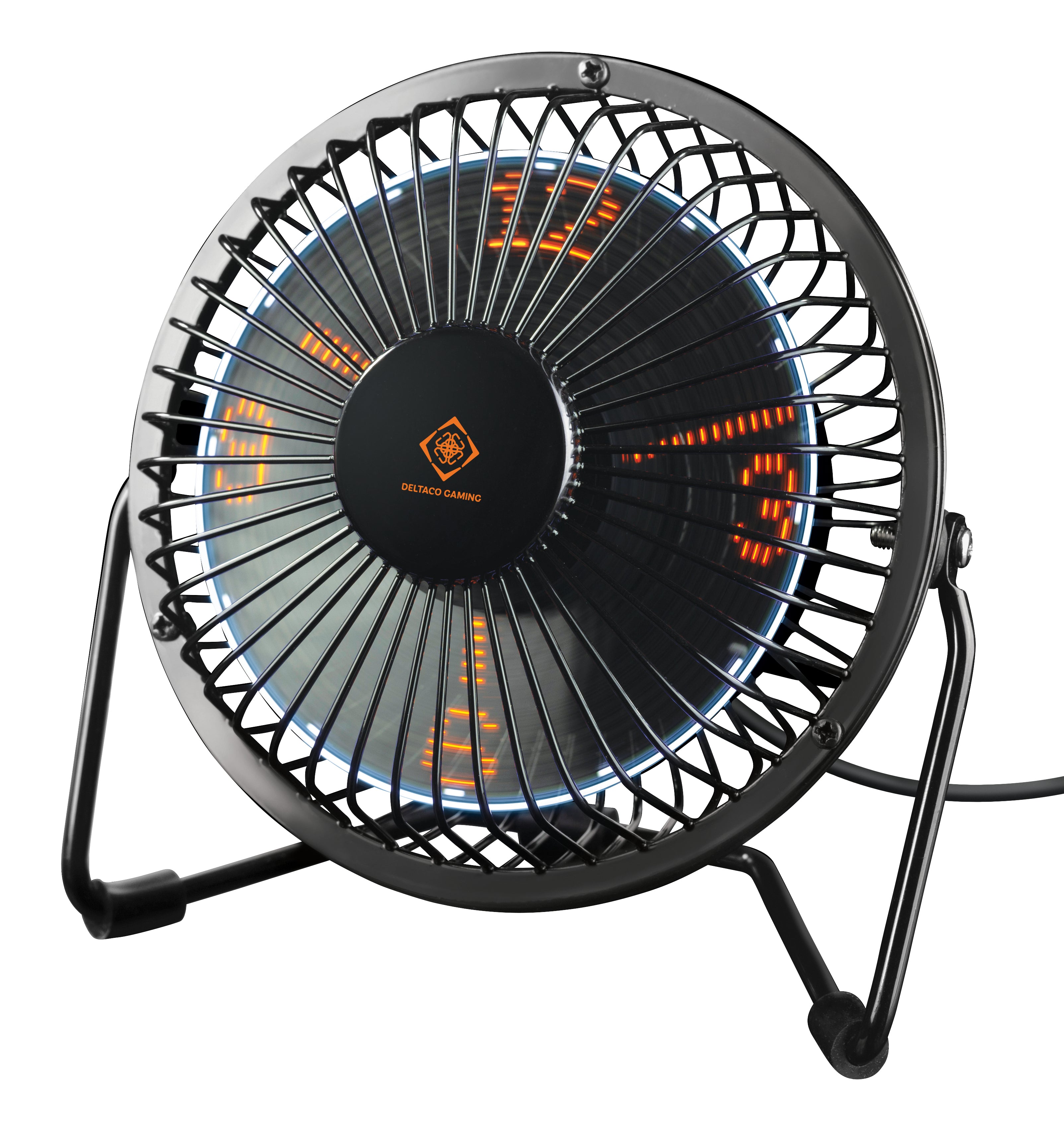 Deltaco Gaming USB-Tischventilator GAM-054 – 1 Stufe, Schwarz