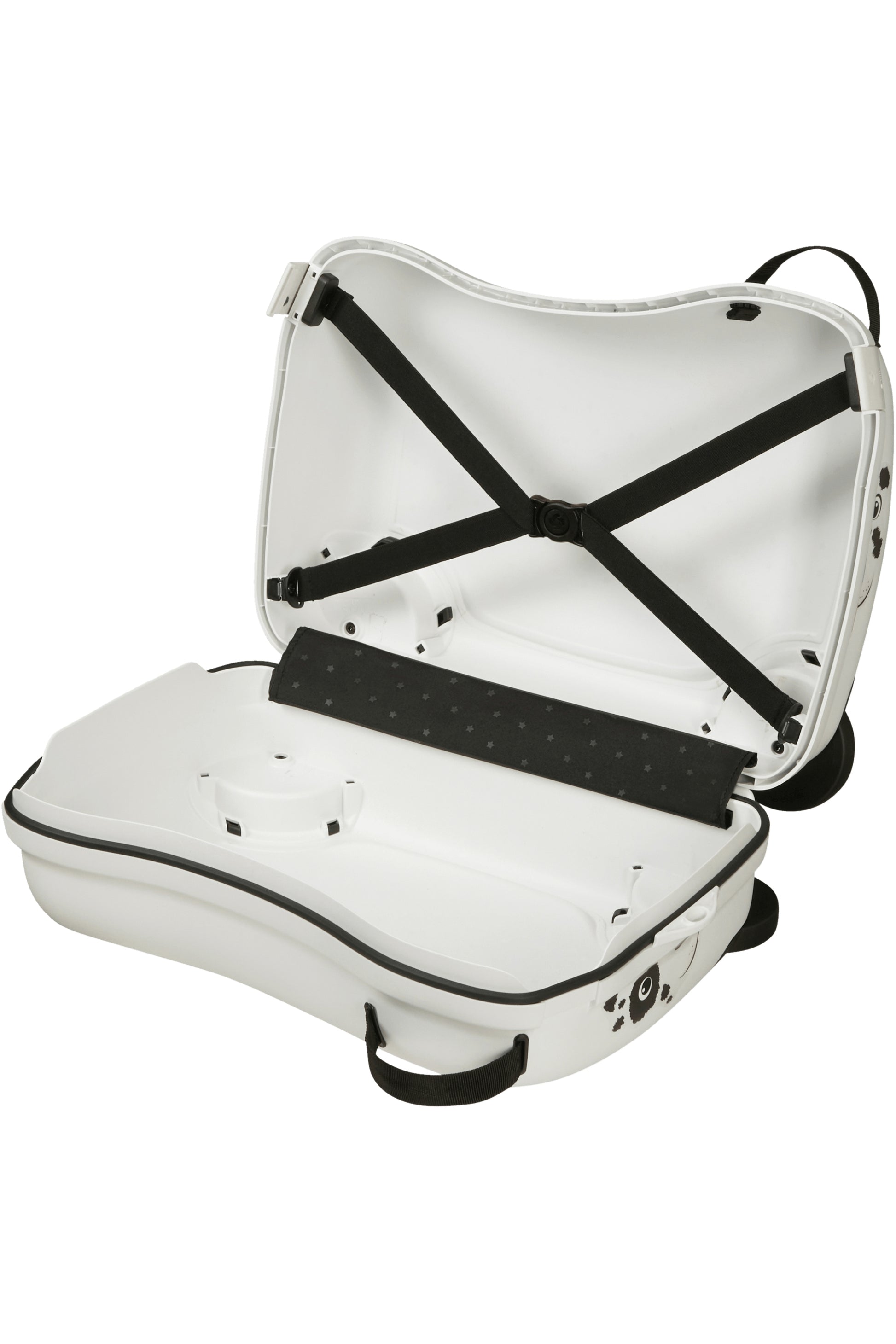 Samsonite Kindertrolley Dream2Go Rider Handgepäck – 30 l, Hartschale, 4 Rollen, Welpenmuster, 52 × 38 × 21 cm