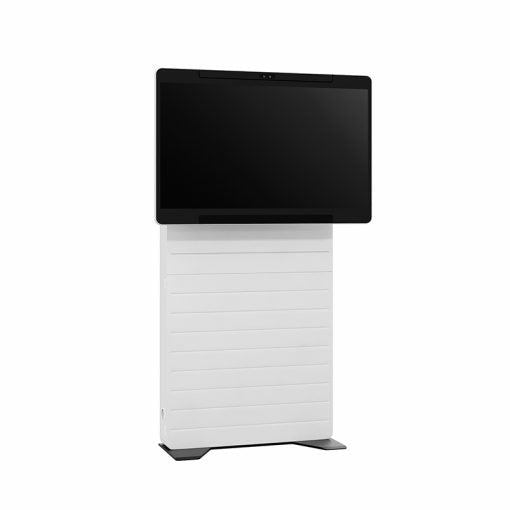 Hagor Bodenständer – bis 55" – Motorisiert, Höhenverstellbar, für Cisco Webex Board Pro 55" – Schwarz/Weiss