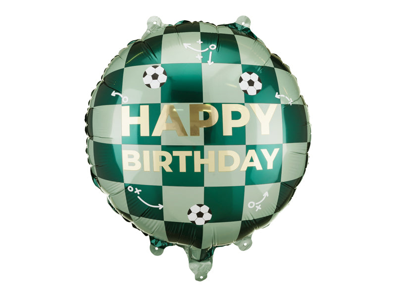 PartyDeco Folienballon Geburtstag – Mehrfarbig – 35 × 35 cm – Folie – 1 Stk